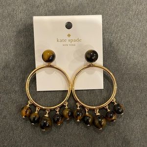 Kate Spade Tortoise Hoops